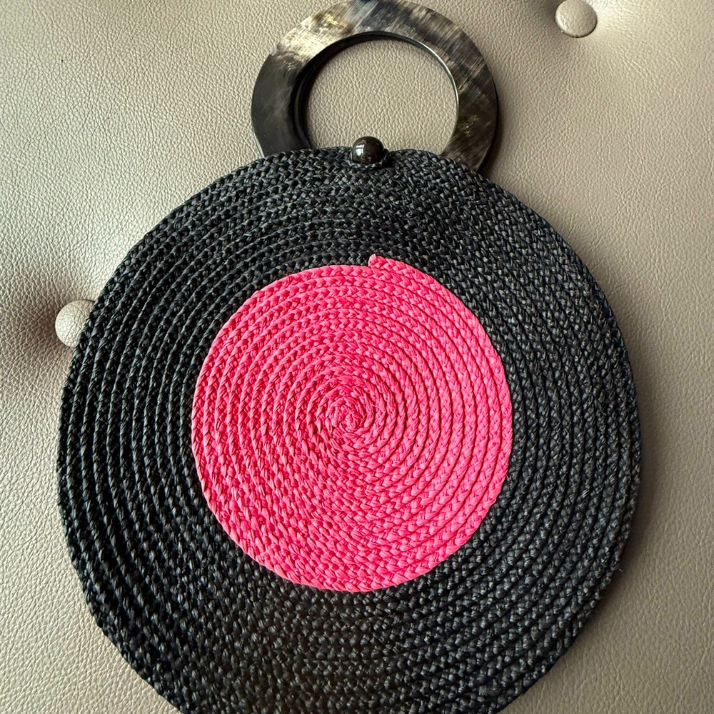 Fun Hot  Pink and Black purse